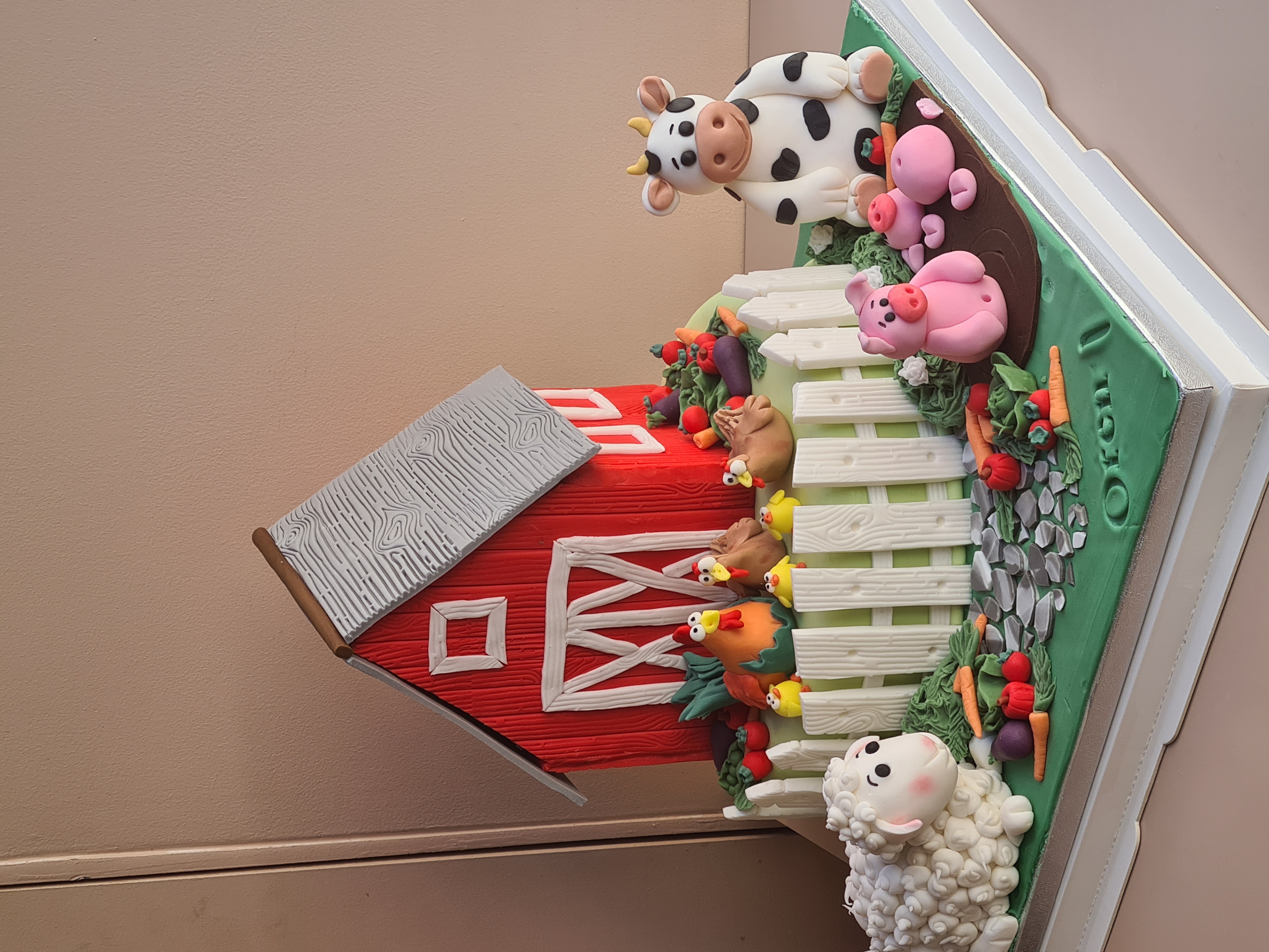 Cake design ferme animaux - Gâteau thématique enfant Paris