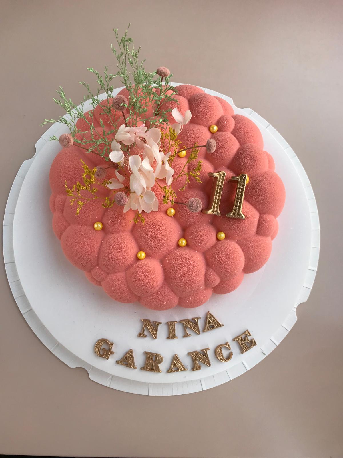 Entremets Nuage du Paradis floral - Pâtisserie artistique Paris