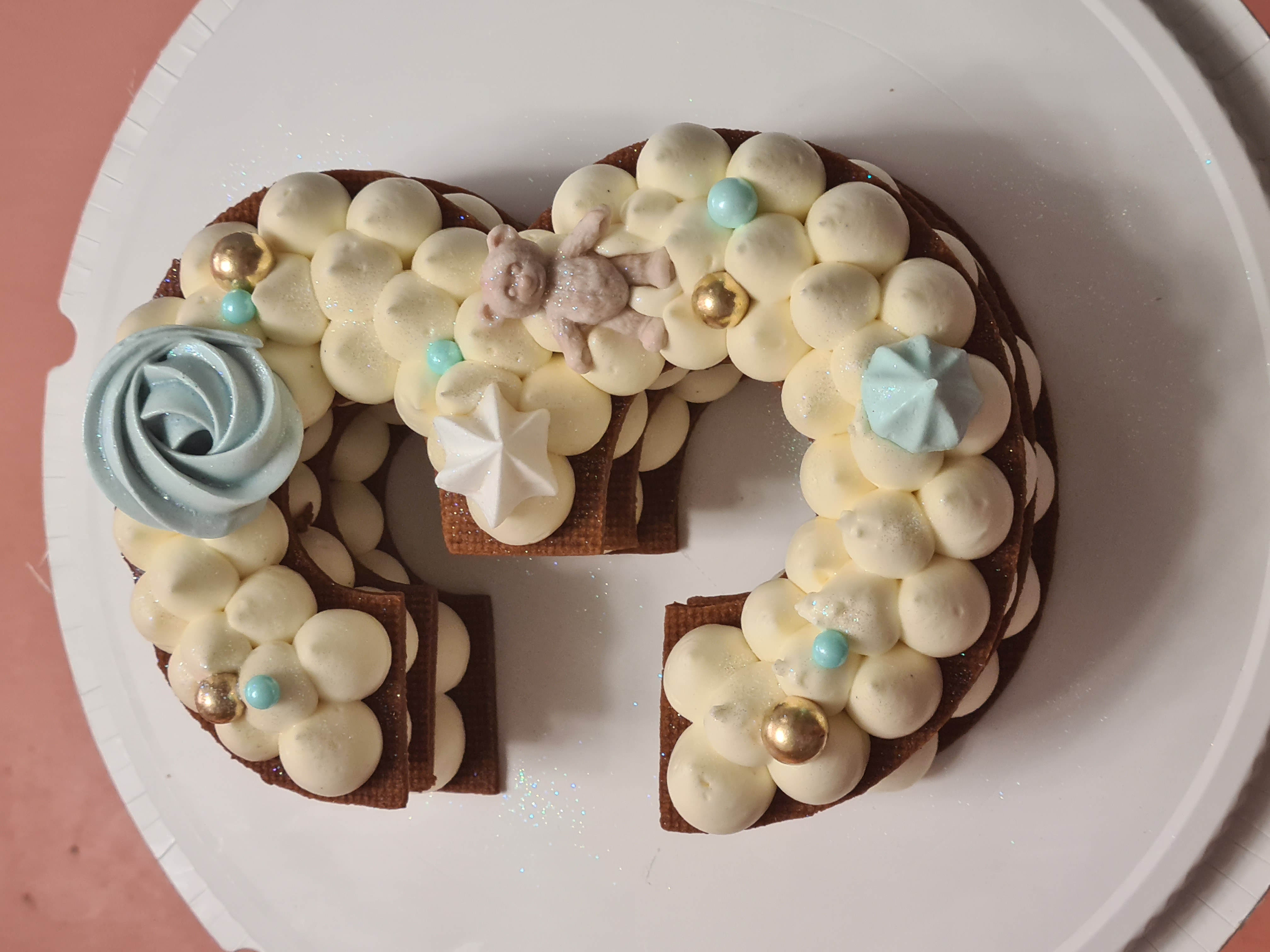 Number cake chiffre 3 gourmand chocolat - Gâteau d'anniversaire Paris